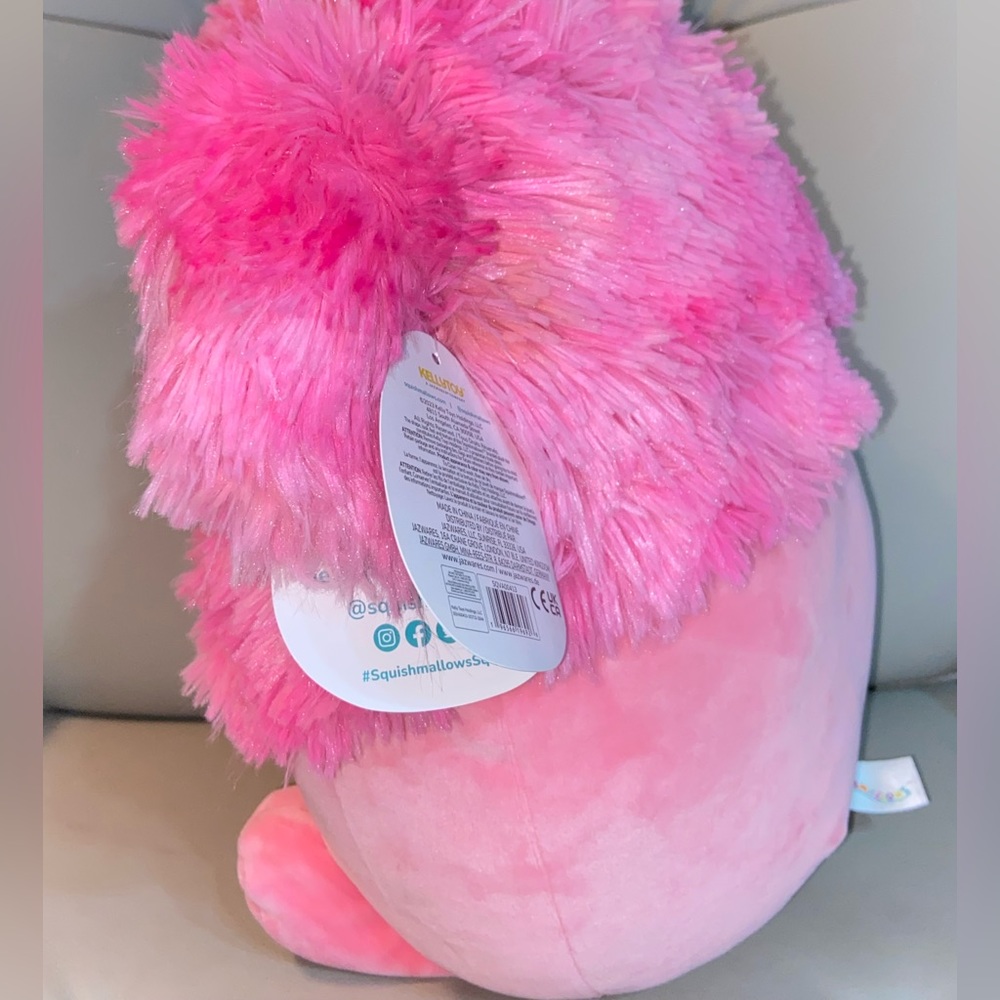 12” Squishmallows Caparinne Valentine’s Bigfoot Stuffed Plush - Picture 2 of 5